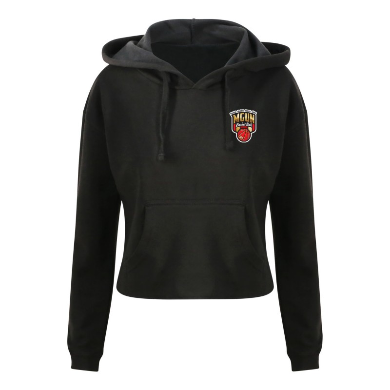 Sweat capuche femme court