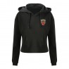 Sweat capuche femme court